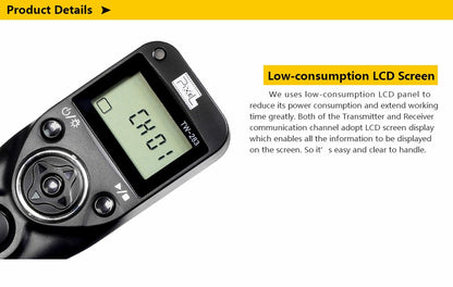 Déclencheur à distance Pixel TW-283 S2 pour sony A7 III A7R III A6500...