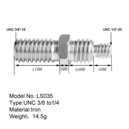 Vis 1/4 3/8 de conversion Bexin pour tout type de reflex, monopod, tripod...