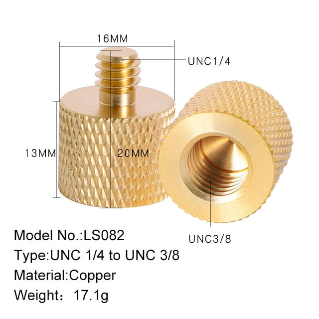 Vis 1/4 3/8 de conversion Bexin pour tout type de reflex, monopod, tripod...