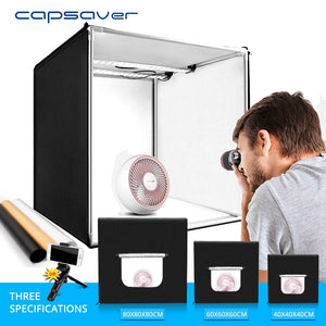 Lightbox Capsaver portable 40cm 60cm 80cm + 3 fonds