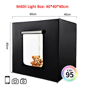 Lightbox Capsaver portable 40cm 60cm 80cm + 3 fonds