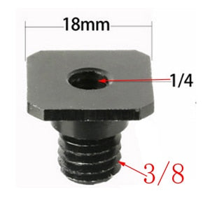 Vis 1/4" vers 3/8" 5/8 Mâle vers Femelle pour trépied, reflex, flash...