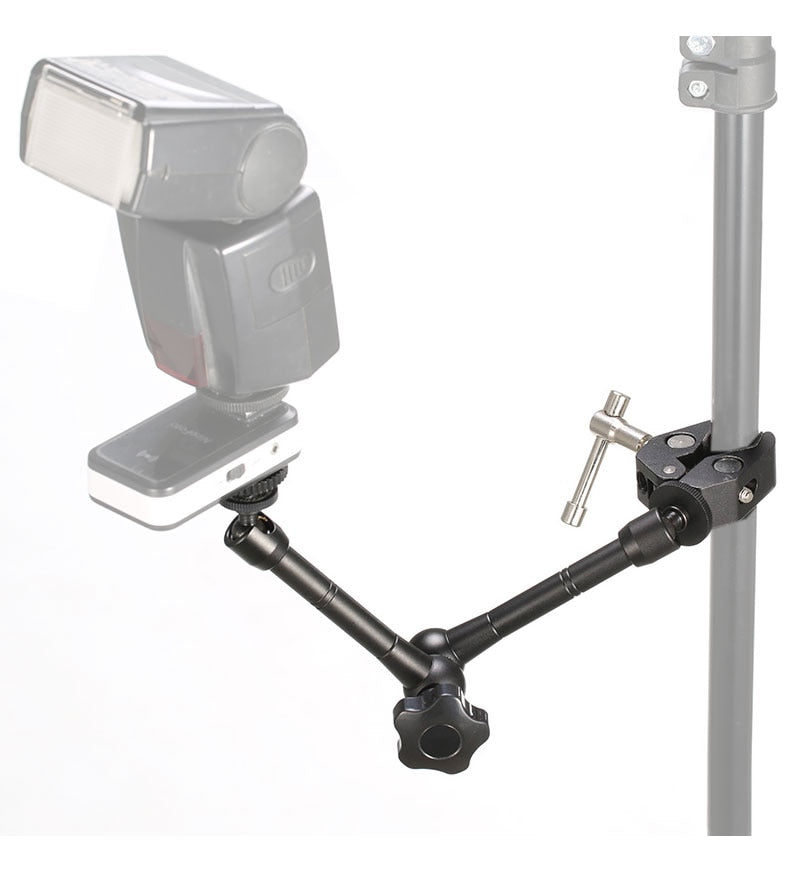 Bras articulé à Friction réglable de 29 cm + pince pour moniteur LCD, reflex, LED...