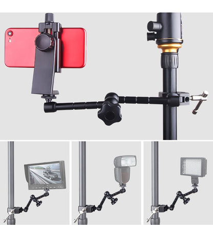 Bras articulé à Friction réglable de 29 cm + pince pour moniteur LCD, reflex, LED...