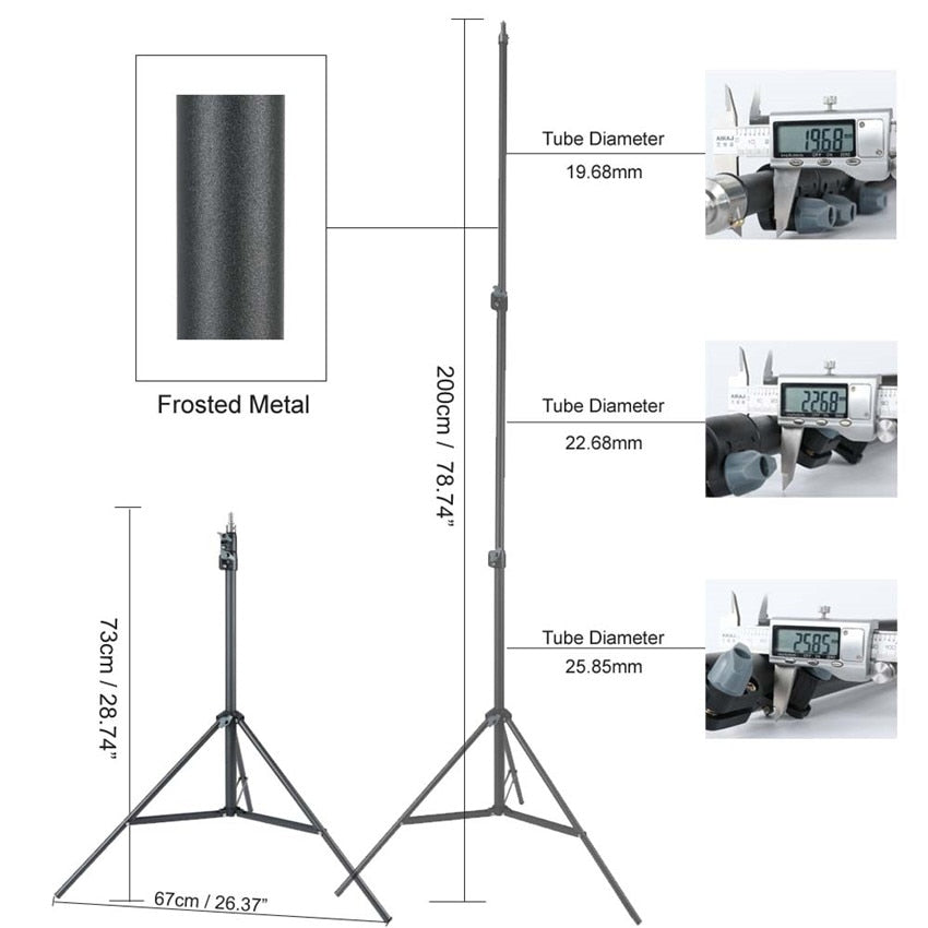Light stand ightpro 2m max height 5 kg max weight