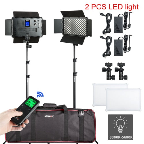 Kit d'éclairage LED VILTROX VL-S192T pour studio