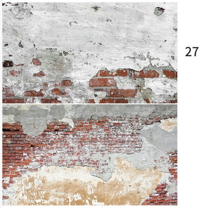 Fond de studio TL 58X86cm 2 faces imprimées, plastique imperméable à l'eau