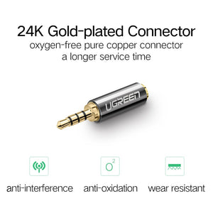 Adaptateur audio Ugreen Jack 3.5 mm vers 2.5 mm et 2.5mm Mâle vers 3.5mm Femelle