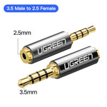 Adaptateur audio Ugreen Jack 3.5 mm vers 2.5 mm et 2.5mm Mâle vers 3.5mm Femelle