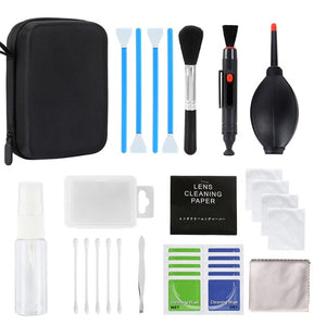 Kit de nettoyage willkey 46pcs pour tout type de reflex nettoyage capteur...
