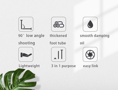 Trépied TOWER Monopod professionnel Miliboo en fibre de carbone