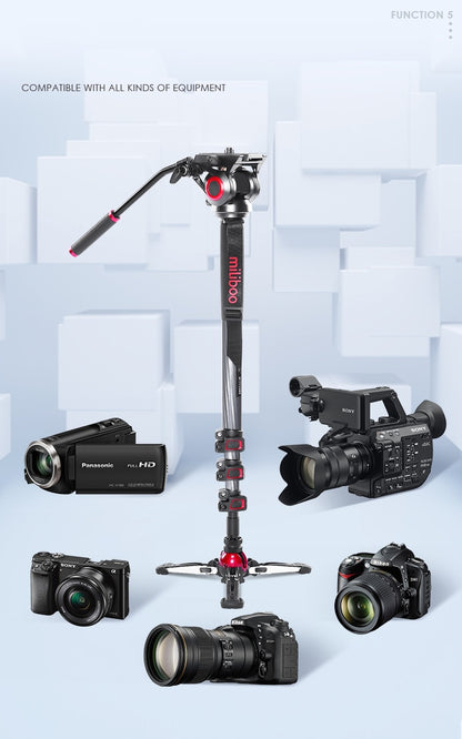 Trépied TOWER Monopod professionnel Miliboo en fibre de carbone