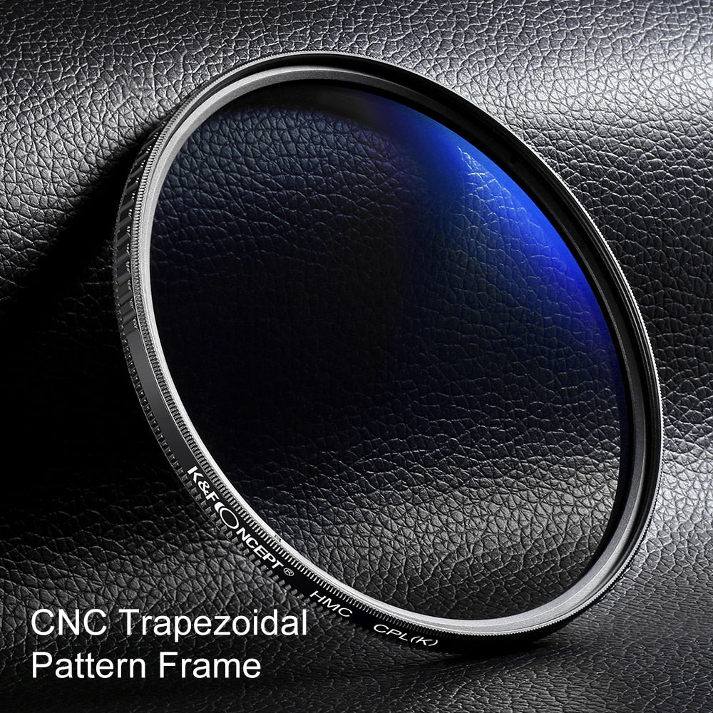 Filtre polarisant K&F Concept CPL Ultra Slim 37mm 39mm 49mm 52mm 58mm 62mm 67mm 77mm