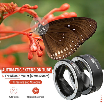 Bague d'adaptation macro Viltrox DG-Z AF pour Nikon Z mount Z6 Z7 Z50