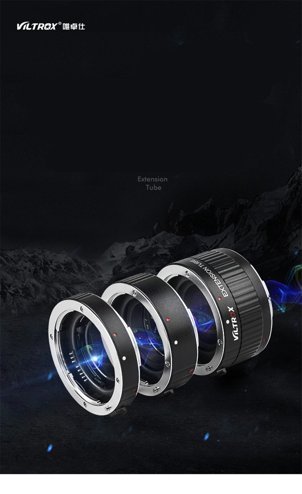 Bague d'adaptation macro Viltrox DG-C AF pour Canon EOS 2000D 850D 77D 5D Mark IV III 7D II 80D 1DS...