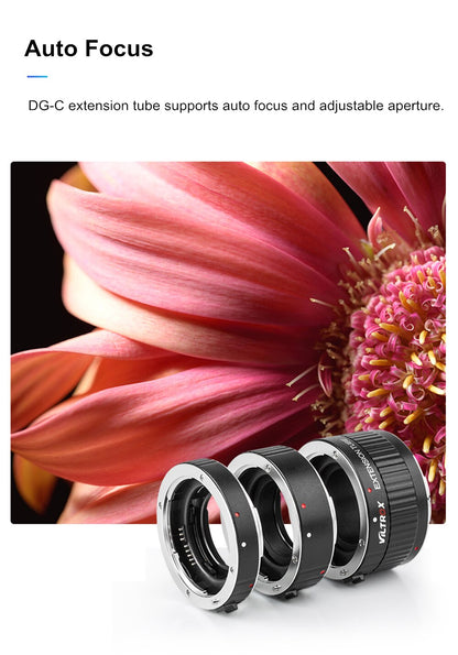 Bague d'adaptation macro Viltrox DG-C AF pour Canon EOS 2000D 850D 77D 5D Mark IV III 7D II 80D 1DS...