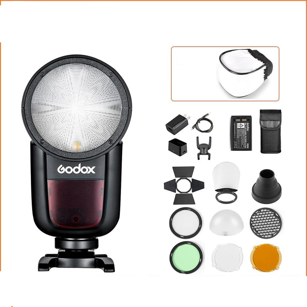 Flash Godox V1 V1S/V1N/V1C TTL pour Sony/Nikon/Canon/Fujifilm/Olympus