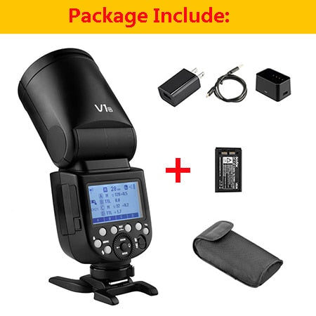 Flash Godox V1 V1S/V1N/V1C TTL pour Sony/Nikon/Canon/Fujifilm/Olympus