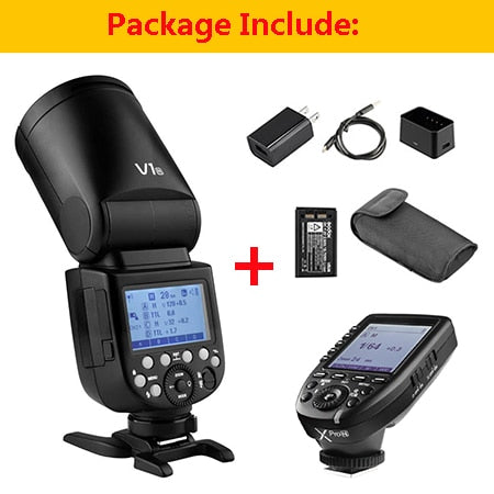 Flash Godox V1 V1S/V1N/V1C TTL pour Sony/Nikon/Canon/Fujifilm/Olympus