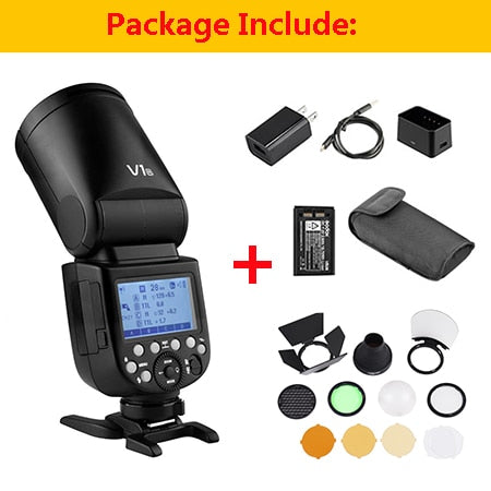 Flash Godox V1 V1S/V1N/V1C TTL pour Sony/Nikon/Canon/Fujifilm/Olympus