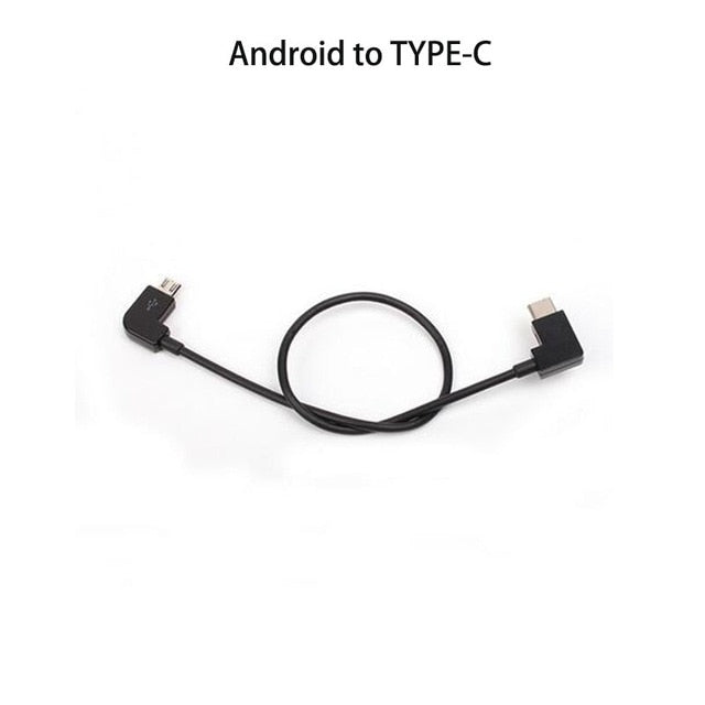 Câble de connexion pour drone DJI Spark/MAVIC Pro/Air 1Mavic 2 /Mini (IOS, android, micro usb)
