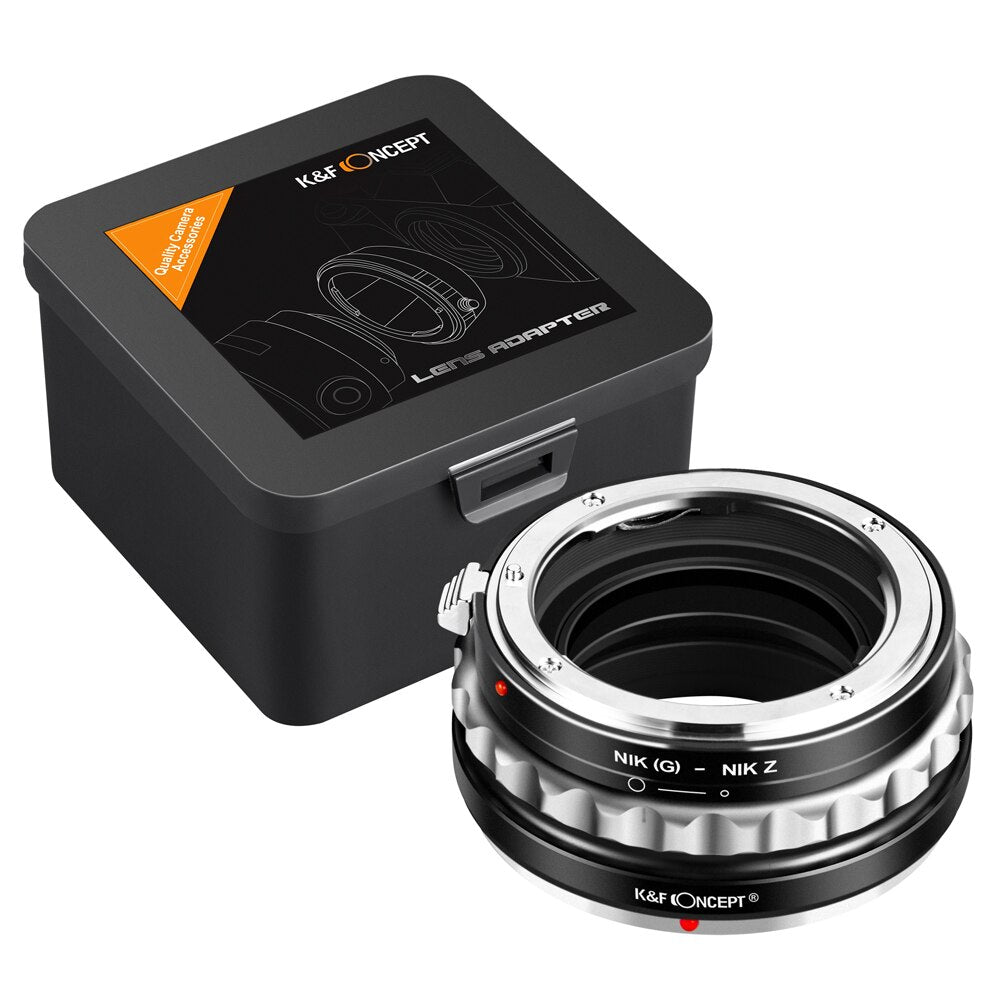 Bague d'adaptation K&F pour objectif Nikon G/F/AI/AIS/D/AF-S vers Nikon Z Mount Z6 Z7