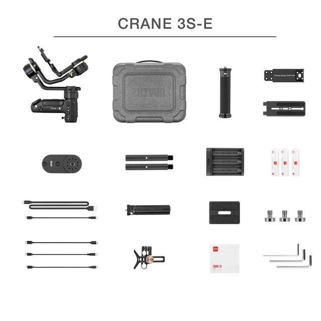 ZHIYUN Crane 3S poids maximum 6.5KG