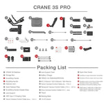 ZHIYUN Crane 3S poids maximum 6.5KG