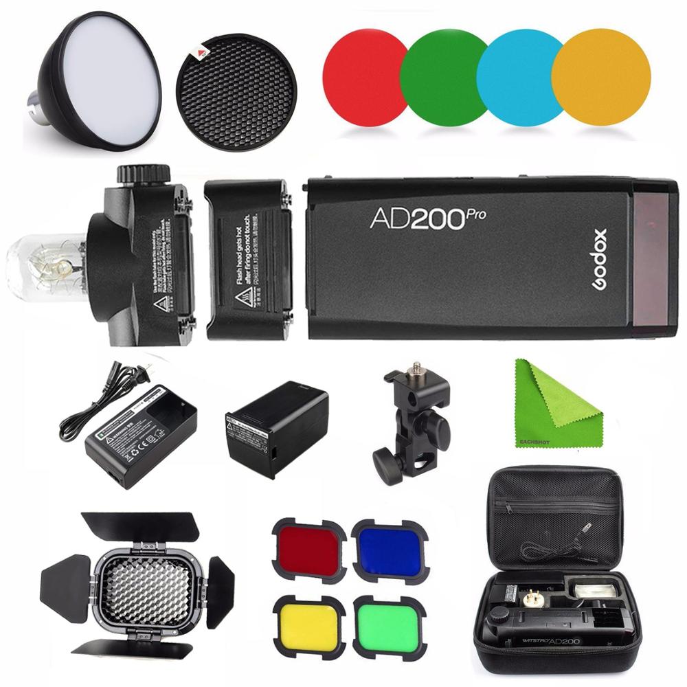 Flash Godox AD200 Pro AD200Pro 200Ws 2.4G Flash Strobe 2900mAh Batterie