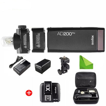 Flash Godox AD200 Pro AD200Pro 200Ws 2.4G Flash Strobe 2900mAh Batterie