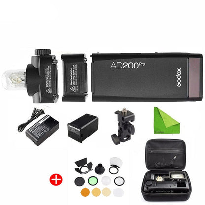 Flash Godox AD200 Pro AD200Pro 200Ws 2.4G Flash Strobe 2900mAh Batterie