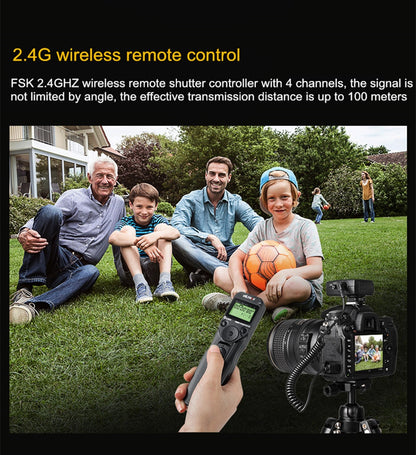 Télécommande Viltrox JY-710 avec son récepteur pour Canon, Nikon, Panasonic, Sony...