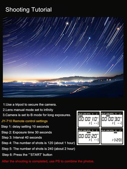 Télécommande Viltrox JY-710 avec son récepteur pour Canon, Nikon, Panasonic, Sony...