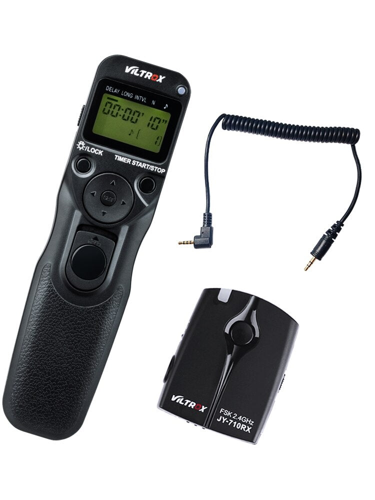 Télécommande Viltrox JY-710 avec son récepteur pour Canon, Nikon, Panasonic, Sony...