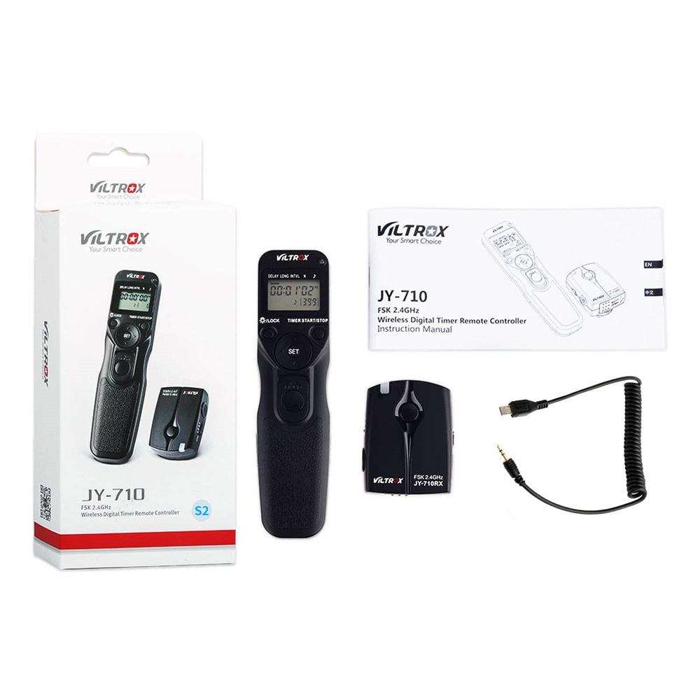Télécommande Viltrox JY-710 avec son récepteur pour Canon, Nikon, Panasonic, Sony...
