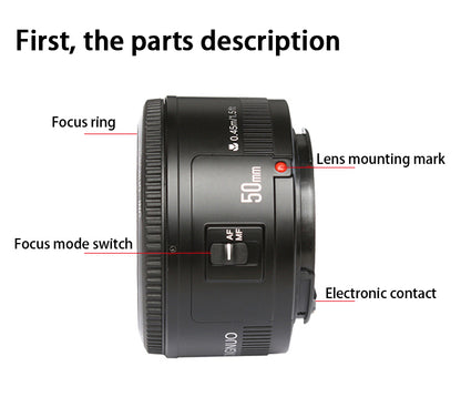 Objectif YONGNUO EF 50mm F1.8 neuf pour Canon ou Nikon