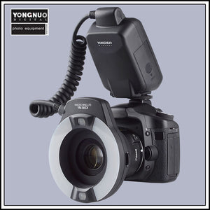 Anneau LED Yongnuo YN-14EX TTL Macro pour Canon 5D Mark II 5D Mark III IV 6D 7D 60D 70D 700D 650D