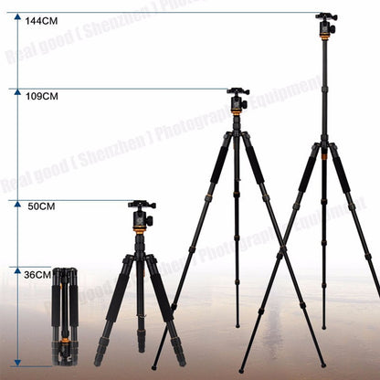 Trépied Monopod Beike QZSD Q999S 148cm 15 Kg min 38cm pour macro et shooting standard