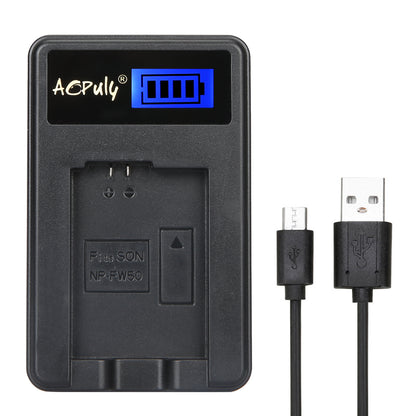 Chargeur NP-FW50 générique usb pour sony NEX-3 NEX-3N NEX-5 A7 A7R A7S A3000 A5000