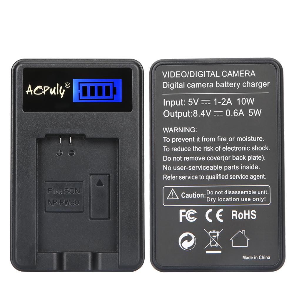 Chargeur NP-FW50 générique usb pour sony NEX-3 NEX-3N NEX-5 A7 A7R A7S A3000 A5000
