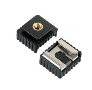 Adaptateur Griffe Froide 1/4" Pour Appareil Photo - 2 Pièces En Alliage Aluminium, Pour Flash, Micro, Éclairage