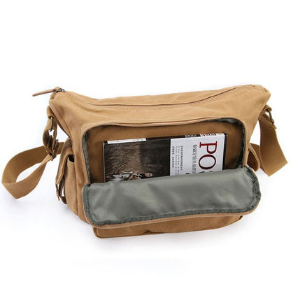 Caden Adventurer canvas bag with cotton lining