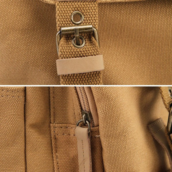 Caden Adventurer canvas bag with cotton lining