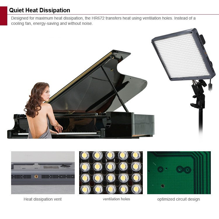 Kit LED Aputure Amaran haute qualité 2x spot HR672W + 1x spot HR672S + trépied CRI95 + télécommande