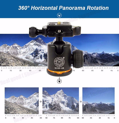 Trépied Monopod Beike QZSD Q999S 148cm 15 Kg min 38cm pour macro et shooting standard