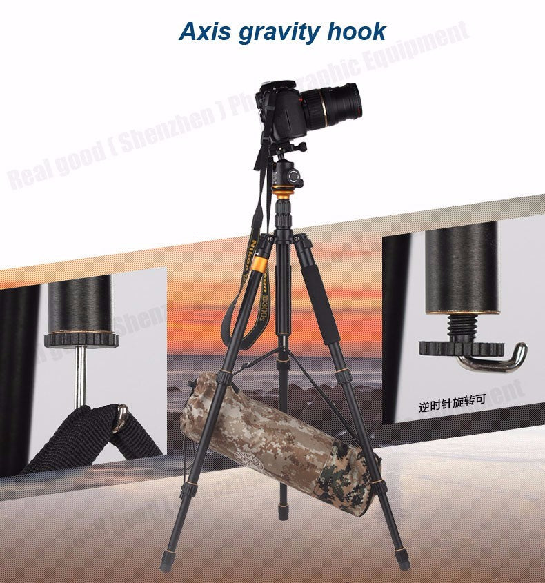 Trépied Monopod Beike QZSD Q999S 148cm 15 Kg min 38cm pour macro et shooting standard