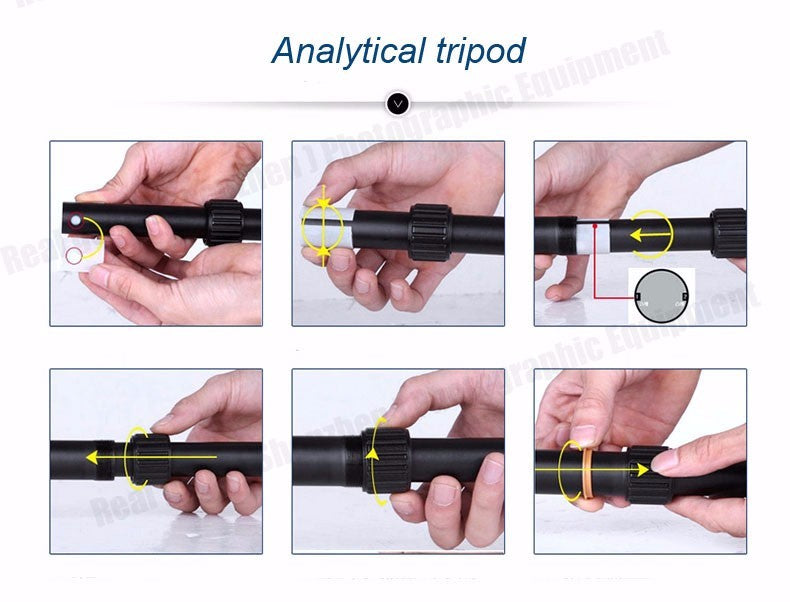 Trépied Monopod Beike QZSD Q999S 148cm 15 Kg min 38cm pour macro et shooting standard