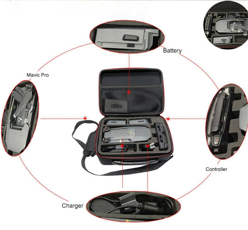Sac de transport MASiKEN EBSC102 pour drone DJI Mavic Pro