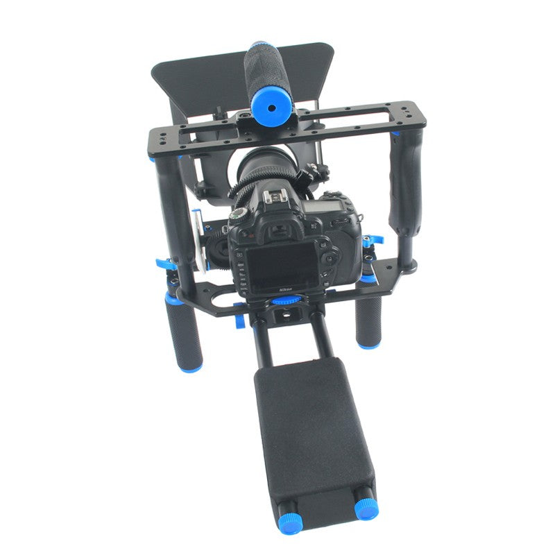 Cage stabilisateur avec Cage video/Matte Box/Follow Focus, slide pour Canon Nikon Sony
