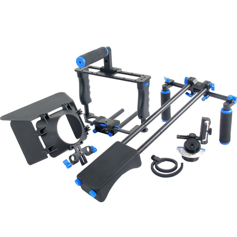Cage stabilisateur avec Cage video/Matte Box/Follow Focus, slide pour Canon Nikon Sony